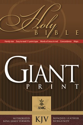 KJV Giant Print Handy-Size Reference Bible (Leather Binding)