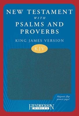 KJV New Testament with Psalms & Proverbs Magnetic Flap Blue (Imitation Leather)