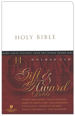 HCSB Gift & Award Bible, White Imitation Leather (Imitation Leather)