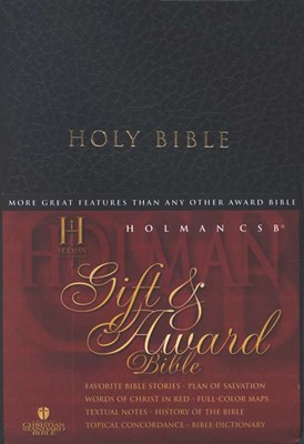 HCSB Gift & Award Bible, Black Imitation Leather (Imitation Leather)