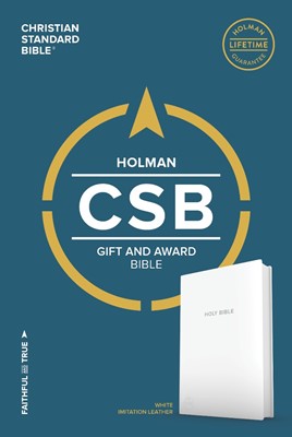 CSB Gift & Award Bible, White (Imitation Leather)