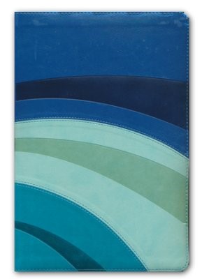 RVR 1960 Biblia de Estudio Arco Iris, azul eléctrico/celeste (Imitation Leather)