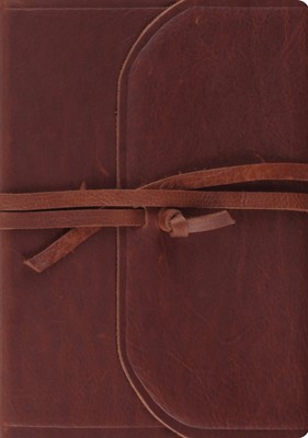 ESV Journaling Bible, Interleaved Ed. Brown, Flap with Strap (Imitation Leather)