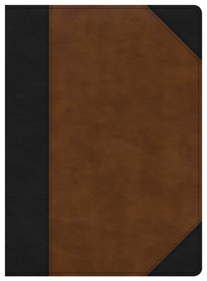 CSB Study Bible, Black/Tan LeatherTouch, Indexed (Imitation Leather)
