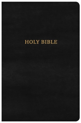 CSB Large Print Personal Size Reference Bible, Black Leather (Imitation Leather)