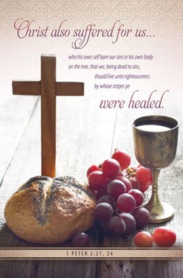 Christ Suffered for Us Communion Bulletin (Pack of 100) (Bulletin)