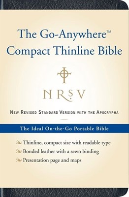 NRSV Go-Anywhere Compact Thinline Bible with Apocrypha (Bonded Leather)