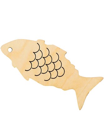 Miracle of Jesus Wooden Fish (pack of 10) (General Merchandise)