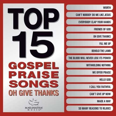 Top 15 Gospel Praise Songs CD (CD-Audio)