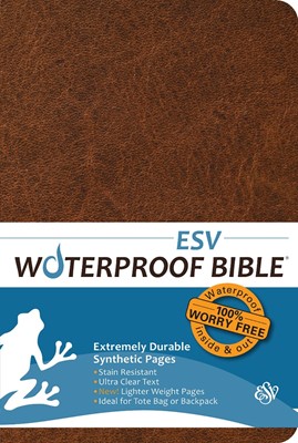 ESV Waterproof Bible, Brown (Paperback)