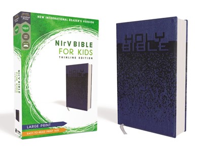 NIrV Bible for Kids, Blue, Large Print (Imitation Leather)