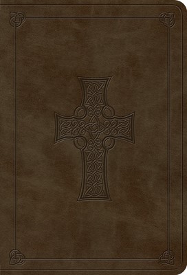 ESV Value Large Print Compact Bible, TruTone, Olive, Celtic (Imitation Leather)