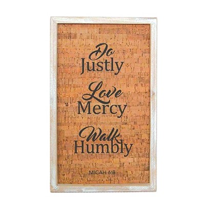 Wooden Wall Decor Do Justly, Love Mercy, Walk Humbly (General Merchandise)