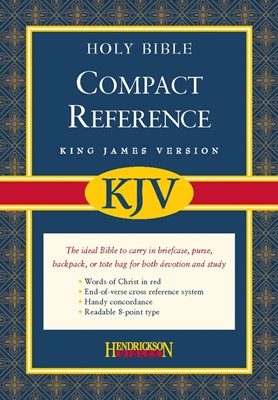 KJV Compact Reference Bible, Burgundy (Bonded Leather)