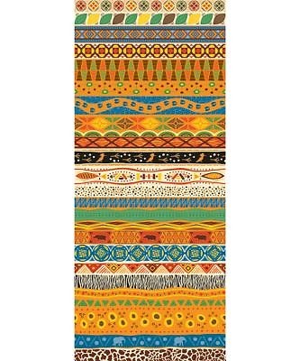 African Pattern Plastic Backdrop (Poster)