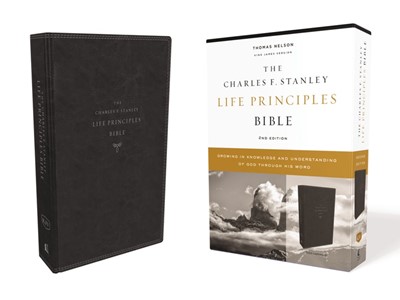 KJV Charles Stanley Life Principles Bible, Black (Imitation Leather)