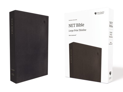 NET Large Print Thinline Bible, Black, Comfort Print (Imitation Leather)