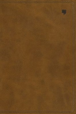 NET Large Print Thinline Bible, Brown (Imitation Leather)
