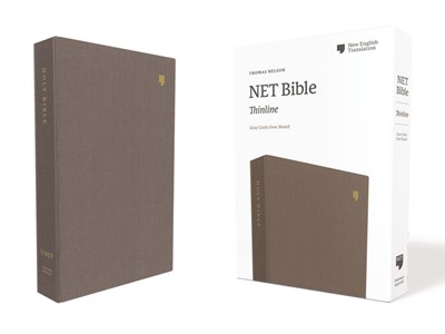 NET Thinline Bible, Gray, Comfort Print (Cloth-Bound)