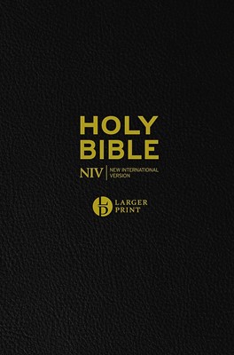NIV Larger Print Bible, Black (Imitation Leather)