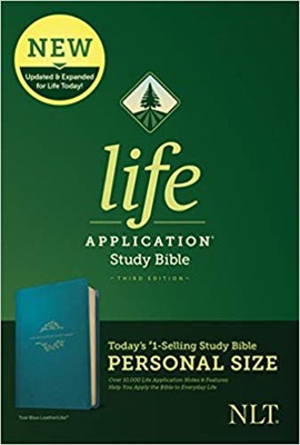 NLT Life Application Study Bible, Personal Size, Teal (Imitation Leather)