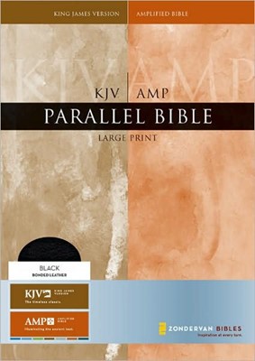 KJV/AMP Parallel Bible - Large Print Leather (Bonded Leather)