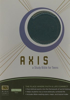 Axis: A STudy Bible for Teens - KJV Blue (Leather Binding)