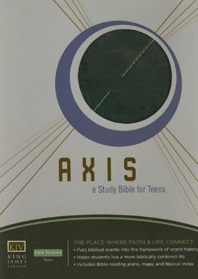 Axis: A Study Bible for Teens - KJV Black/Grey (Leather Binding)