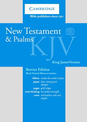 KJV New Testament and Psalms Brevier Black (Leather Binding)