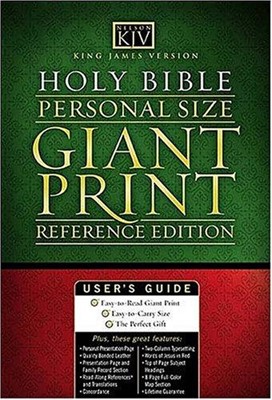 KJV Giant Print Reference Bible (Leather Binding)