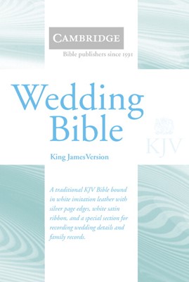 KJV Gift Wedding Bible White (Leather Binding)