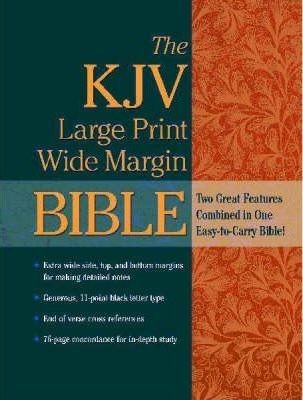 The KJV Large Print Wide Margin Bible (Leather Binding)