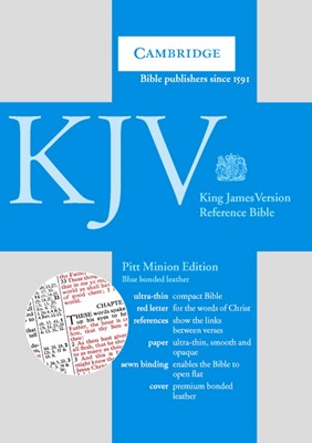 KJV Reference Bible Blue (Leather Binding)