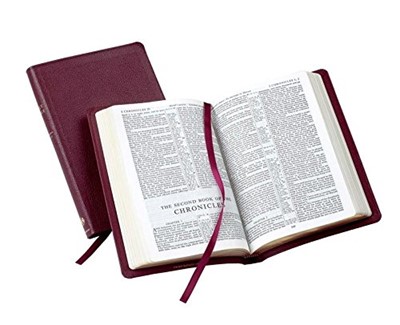 KJV Reference Bible Burgundy (Leather Binding)