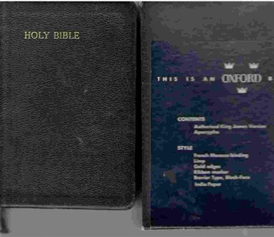 KJV Pocket Oxford Text Bible (Hard Cover)