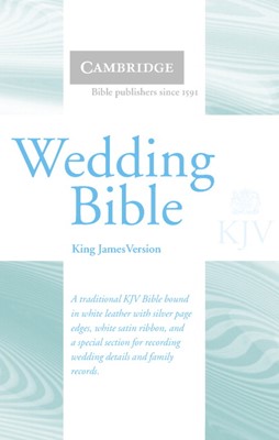 KJV Wedding Bible White (Leather Binding)