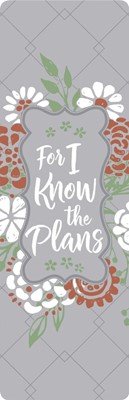 For I Know the Plans Bookmark (Bookmark)