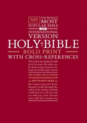 NIV Bold Print Reference Bible (Hard Cover)