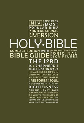 NIV Bible Compact Edition with Guide (Hard Cover)
