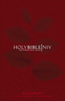 NIV Bold Print Reference Bible with Concordance (Hard Cover)