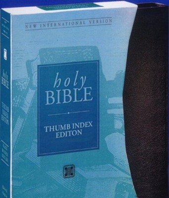 NIV Thumb Index Edition Inclusive Bible Blue (Leather Binding)