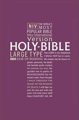 NIV Large Print Bible (Hard Cover)