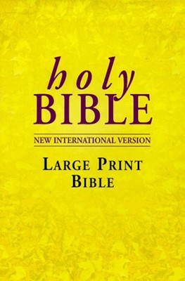 NIV Large Print Bible (Hard Cover)