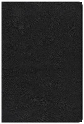 KJV Giant Print Reference Bible, Black Genuine Leather, Inde (Genuine Leather)