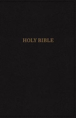 KJV Compact Reference Bible, Black, Large Print, Red Letter (Imitation Leather)