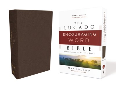 NKJV Lucado Encouraging Word Bible, Brown (Imitation Leather)