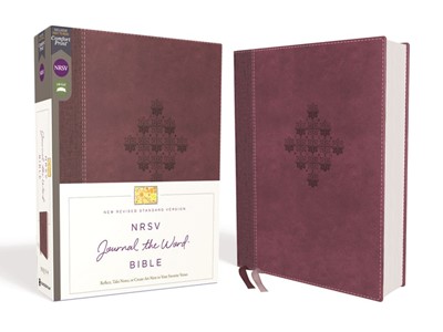 NRSV Journal the Word Bible, Burgundy (Imitation Leather)