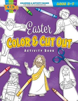 Easter Colour and Cut Out Activity Book (Paperback)