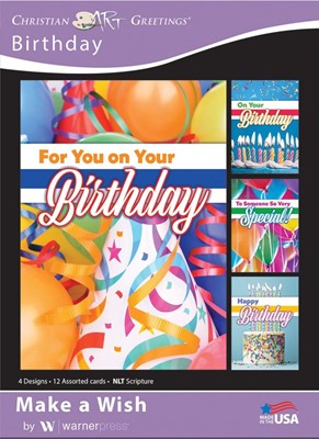 Boxed Cards - Make a Wish Birthday (pack of 12) (Cards)
