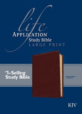 KJV Life Application Study Bible Large Print, Brown (Imitation Leather)